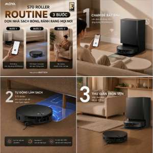 Hướng dẫn sử dụng robot hút bụi lau nhà Mova