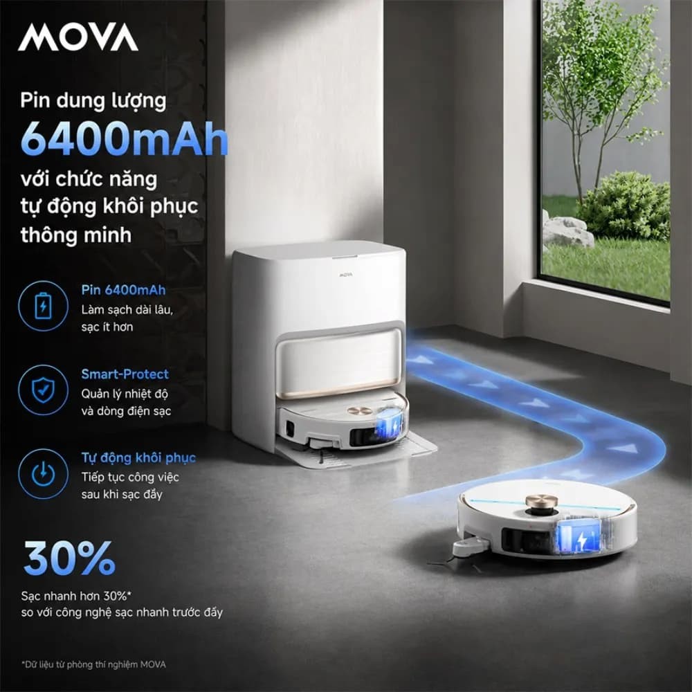 Vận Hành & Sử Dụng Hàng Ngày Robot Hút Bụi Lau Nhà Mova