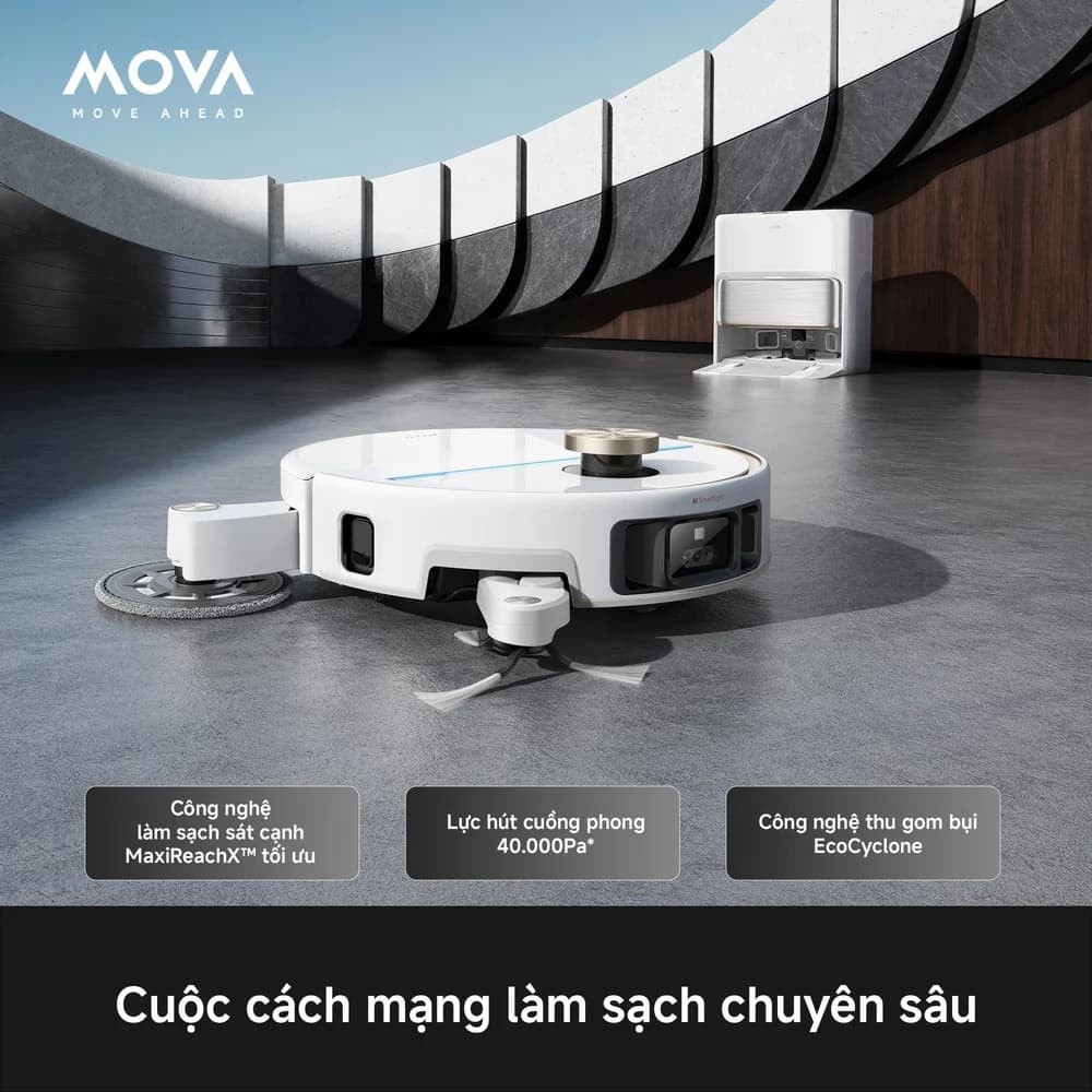 So sánh chi tiết các công nghệ cốt lõi Robot hút bụi Mova với Roborock