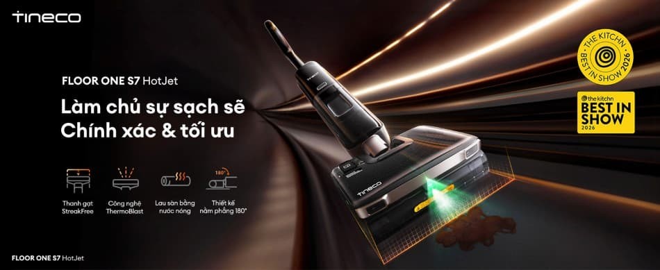 Máy hút bụi lau sàn khô ướt Tineco FLOOR ONE S7 HotJet
