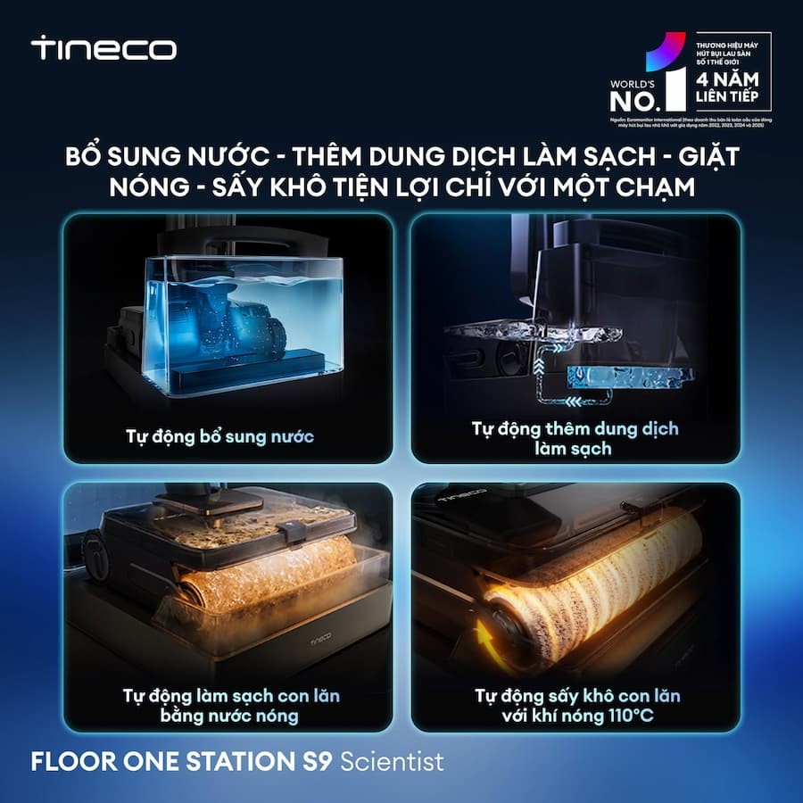 Trạm Sạc FlashDry: Giặt Nước Nóng & Sấy Khô 110°C