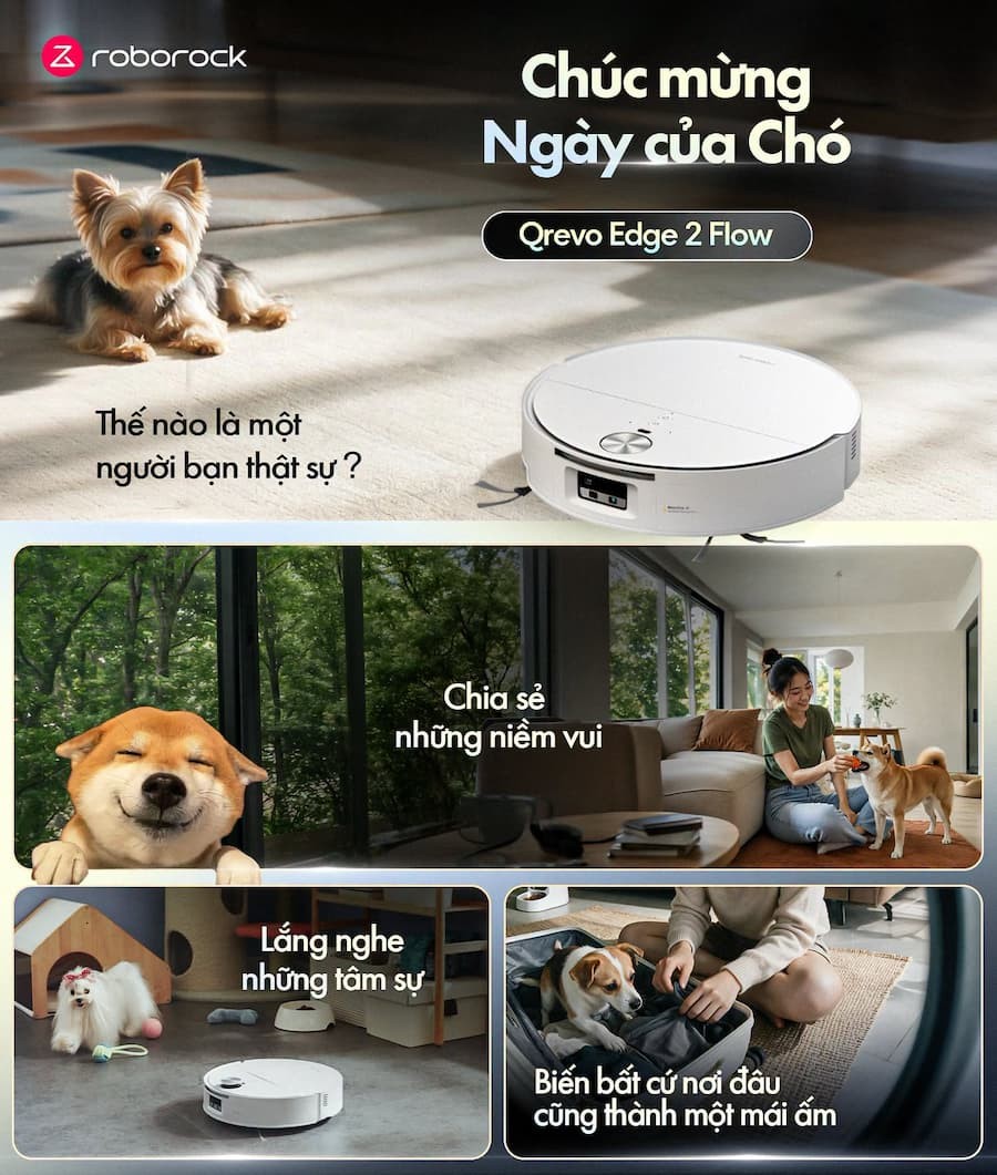 Có Nên Mua Robot Hút Bụi Lau Nhà Roborock Qrevo Edge 2 Flow?