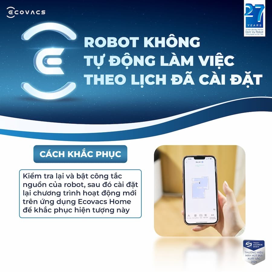 Robot Deebot Lỗi Kết Nối Wifi / Ngoại Tuyến (Offline)