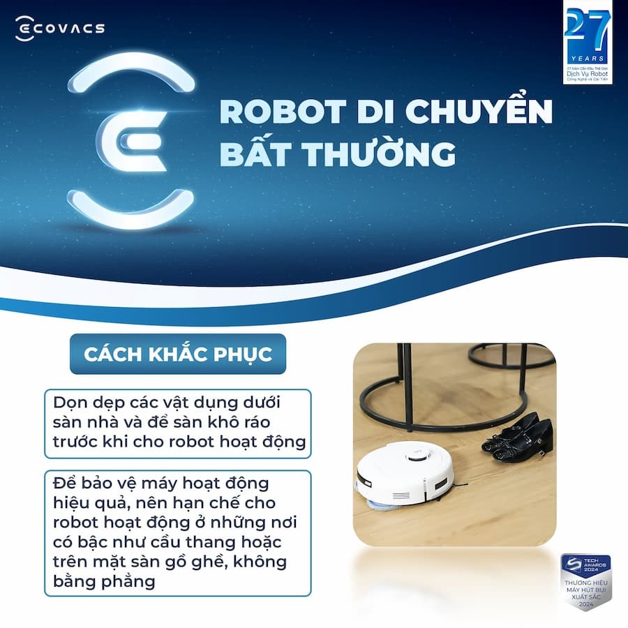 Lỗi Hệ Thống Lau Nhà / Không Ra Nước Hoặc Rò Rỉ Nước