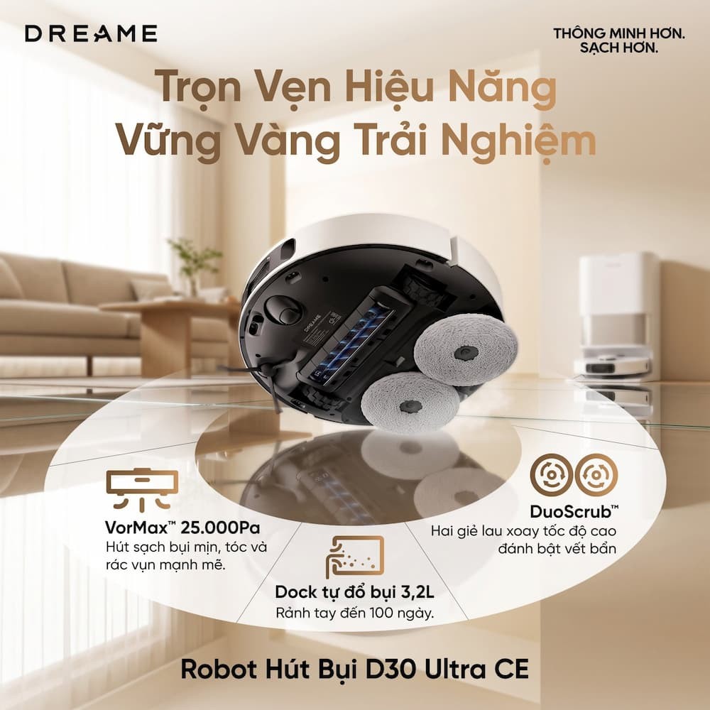 Nhược Điểm Cần Lưu Ý Robot hút bụi lau nhà Dreame