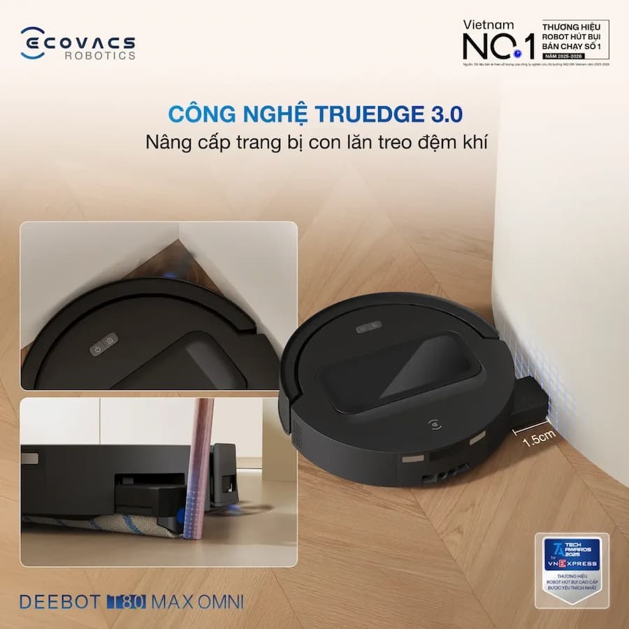 Ưu điểm và Nhược điểm Robot hút bụi lau nhà Ecovacs Deebot T80 Max Omni