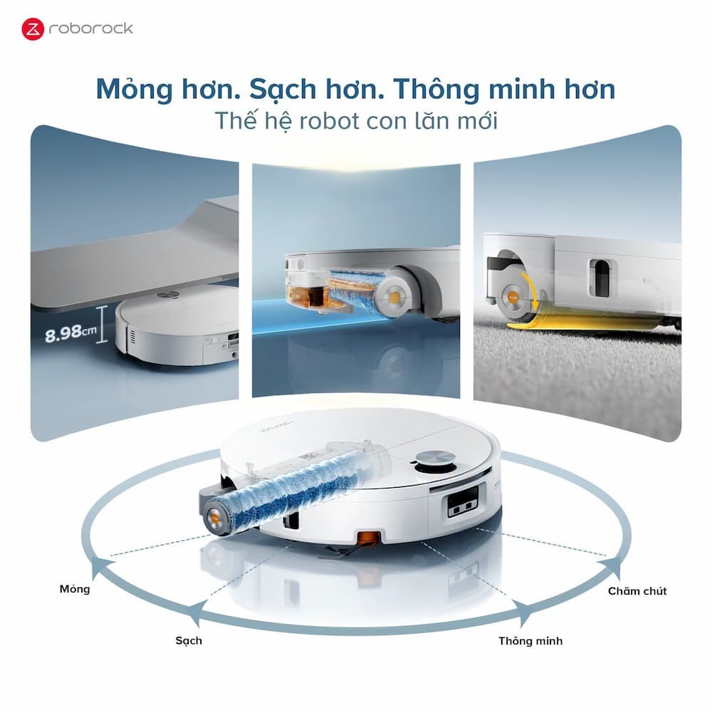 Robot hút bụi lau nhà Roborock Qrevo Edge 2 Flow 3