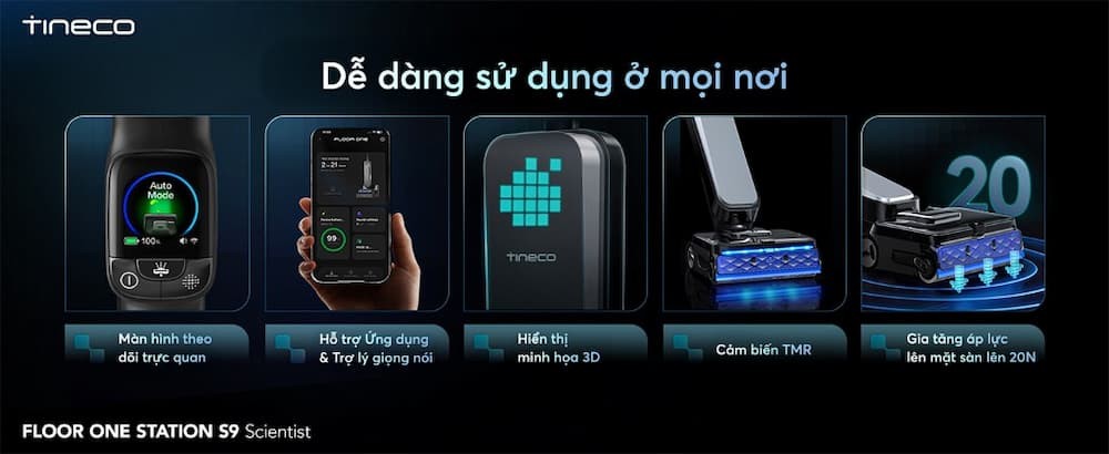 TRẢI NGHIỆM ĐẲNG CẤP, THIẾT KẾ CỦA TƯƠNG LAI TINECO STATION S9 SCIENTIST