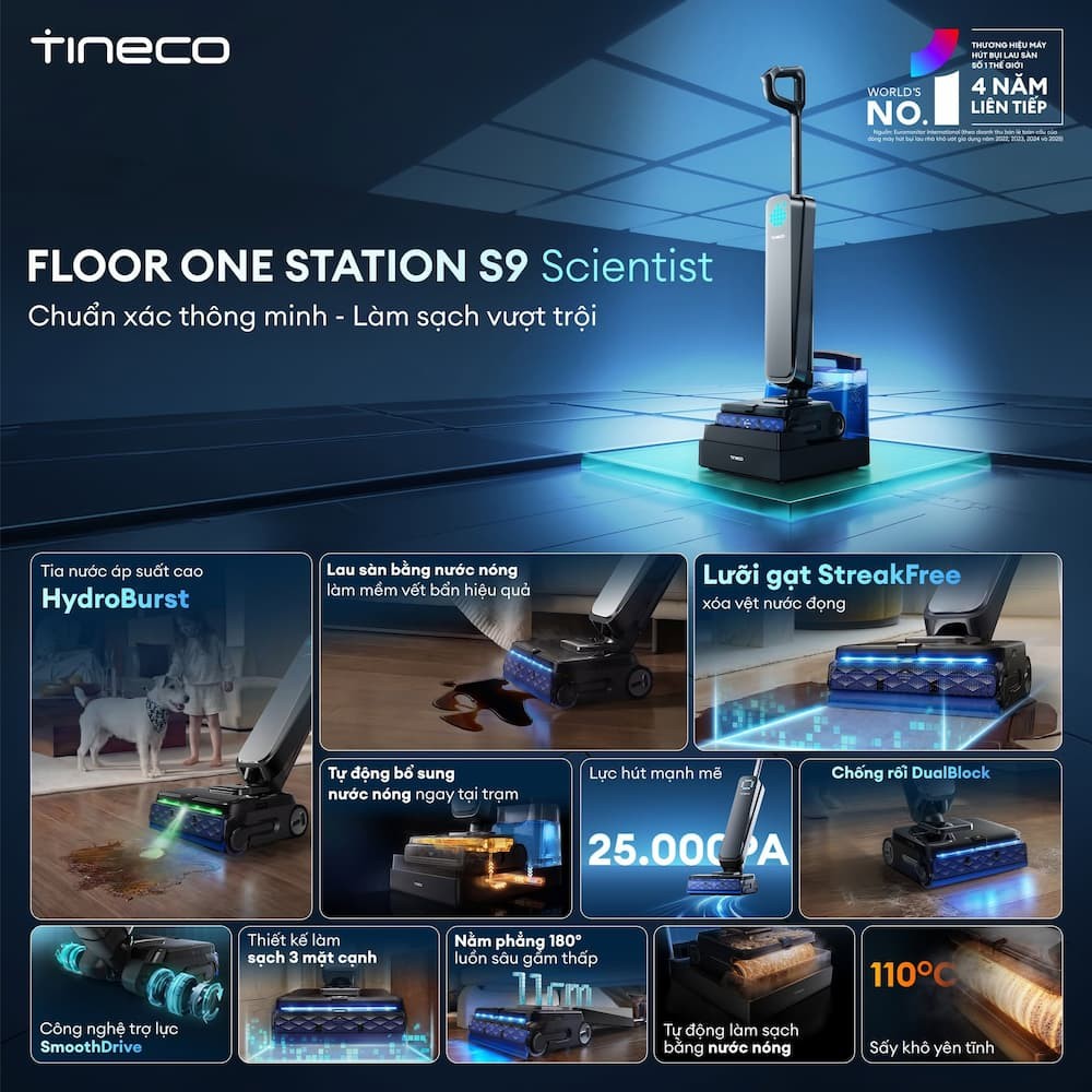 👉 Đặt mua ngay Tineco Station S9 Scientist nhé!