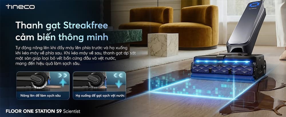 TINECO STATION S9 SCIENTIST ĐỈNH CAO CỦA TRÍ TUỆ NHÂN TẠO